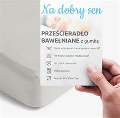 Prześcieradło bawełniane z gumką WZSO